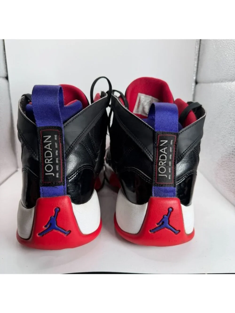 Jordan Jumpman Two Trey Raptors Shoes Mens Size 13 Black Red Basketball
